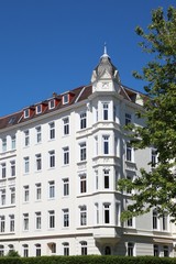 Wohnhaus, Hausfassade, Mietswohnungen, Deutschland