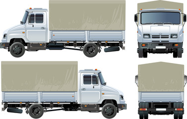 Vector delivery / cargo truck