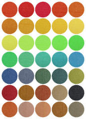 Fabric color chart