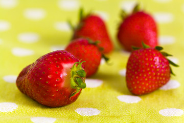 Frische Erdbeeren,Makroaufnahme