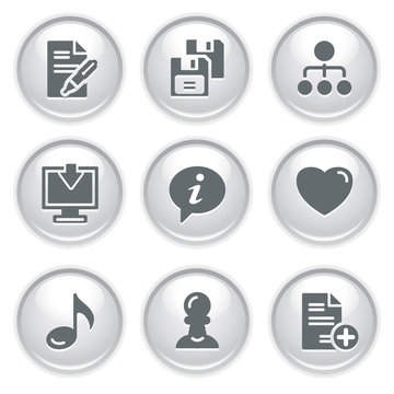 Gray web buttons 10