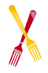 Pair of Plastic Forks