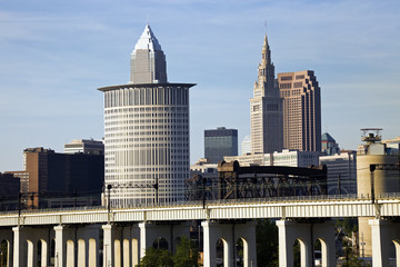 Naklejka premium Bridges in Cleveland