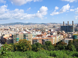 Fototapeta na wymiar Barcelona view