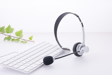 Headset and keyboard
