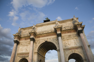 Fototapeta na wymiar Arc de Triomphe du Carrousel, Paryż, Francja, Europa