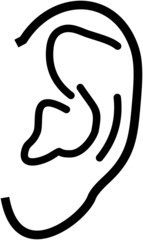 Human ear – Vector illustration