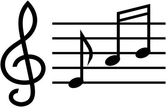 Music notes - Vector illustration