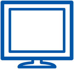 Flat screen TV, monitor – Vector illustration