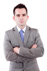 Young business man posing