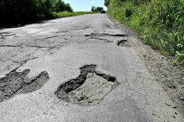 A hole in the road