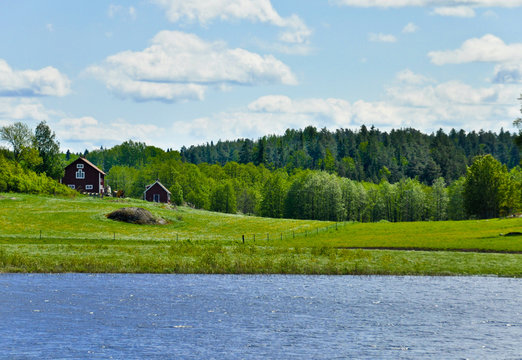 Blockhütte in Schweden