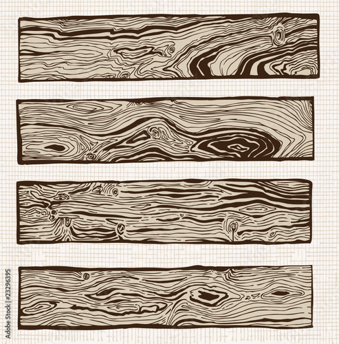 "Set of wood plank with wooden texture" Stock image and royalty-free vector files on Fotolia.com