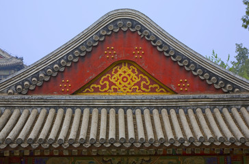 chine; beijing; palais de la bienveillance : motif architectural