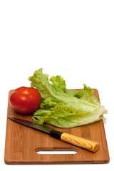green salad and tomato