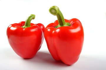 Two red peppers