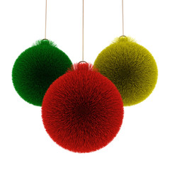 Colored christmas balls