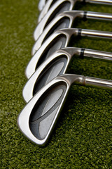 An iron golf club