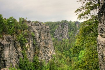 Fototapeta premium Elbsandsteingebirge / Sächsische Schweiz