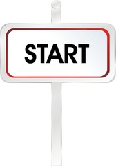 bouton rectangle start