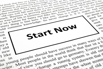 Obraz premium start now