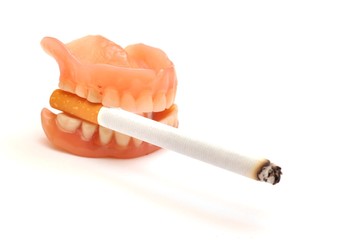 skeleton with cigarette