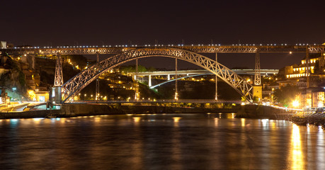 Puente de don Luis I en Oporto, Portugal