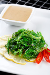 Japanese Cuisine - Chuka Seaweed Salad with Nuts Sauce