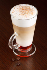 Coffee Latte in a glass
