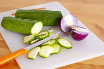 cipolle e zucchine