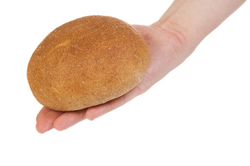hand and loaf of bread