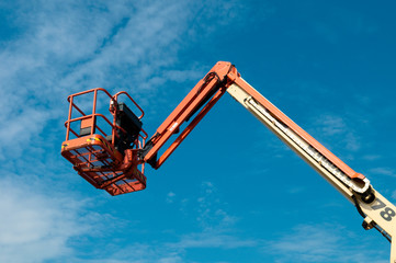 lifter against blue sky