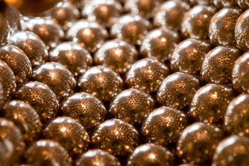 shiny gold beads background