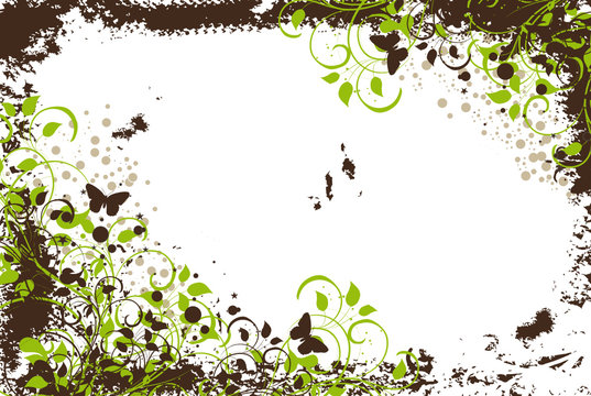 grunge vert et marron