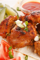 meat with vegetables