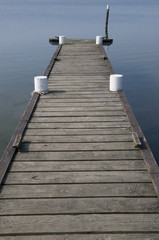 Bootssteg an der Schlei, Schleswig-Holstein