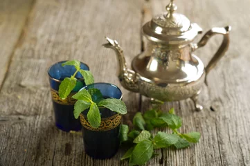 Foto op Aluminium moroccan mint tea- te marocchino alla menta © Marco Mayer