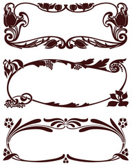 Plant Abstract border for decoration and design