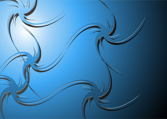 Vector abstract background blue