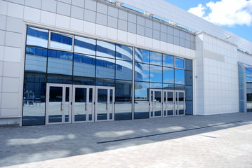 Input in modern office building