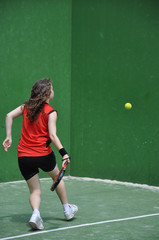 Jugando a paddle.