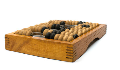 Old wooden abacus.