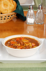 beef stew in bowl