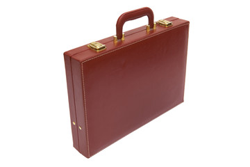 old red attache case