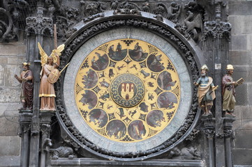 Astronomical Clock in Prague in Czech Republic
