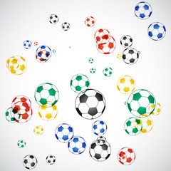 South Africa Soccer Balls Background