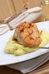 gegrillte Hühnchenbrust mit Kartoffelpüree