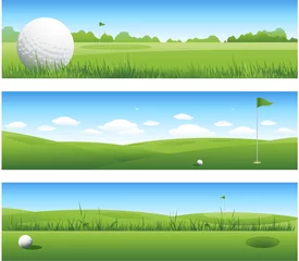 Foto op Canvas Golf background banners © hugolacasse