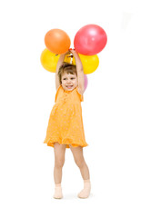 Fototapeta na wymiar Girl with a Balloon