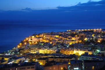 Deurstickers Town Morro Jable at night. Canary Island Fuerteventura © philipus